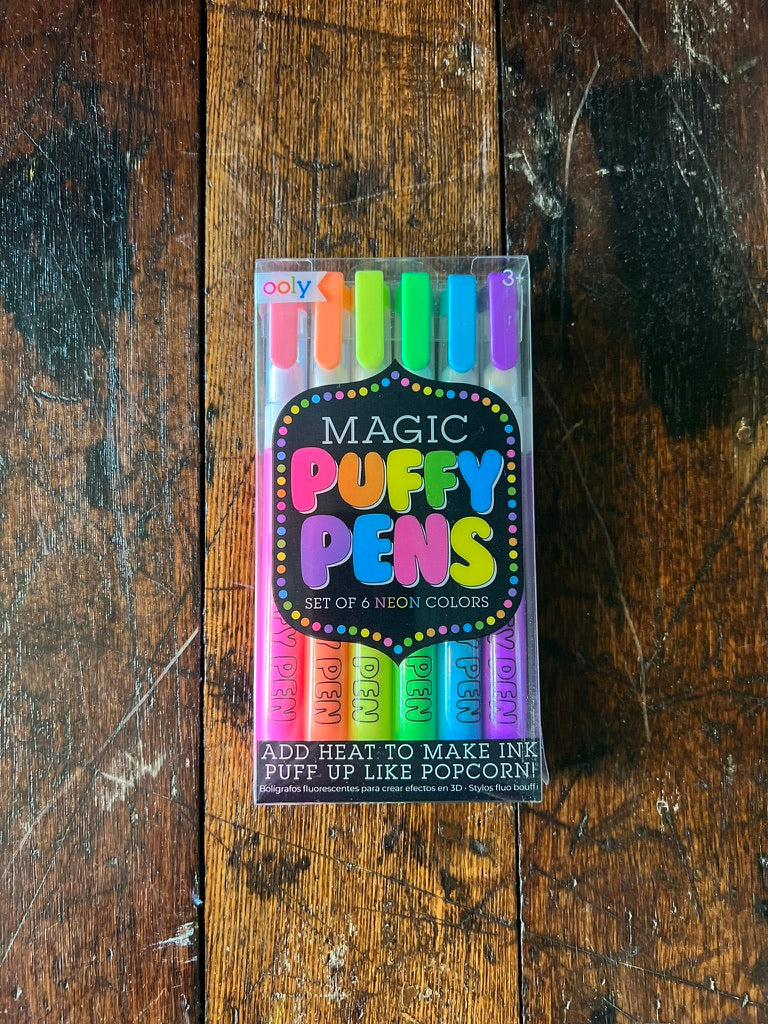 magic neon puffy pens