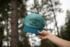 Just Here For The Lake Foam Trucker - Teal/Blue