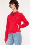 KAN CAN RED ZIG ZAG STICH JACKET