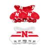 NCAA Nebraska Cornhuskers Team Hair Claw Set of 2