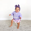 Boo Purple SWEATER Solid Knit Halloween Toddler Kids Top