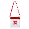 NCAA Nebraska Cornhuskers Clear Pattern Strap Bag