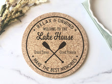  Lake Cork Trivet Hot Pad - Welcome to the Lake House