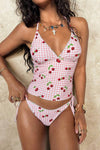 Cherry Checkered Tankini Set