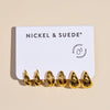 Gold Chunky Waterproof Huggie Earring Set