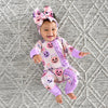 Emmy RUFFLE ZIP Bamboo Halloween Pumpkins Baby Outfit