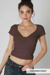 NS8386 - Double Twist Short Sleeve Top