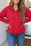 LAS Solid Snap Button Collar Sweatshirt (S-2XL)