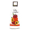 Give Thanks With A Grateful Heart Message Pumpkin Cornucopia Button Loop Hanging Kitchen Towel