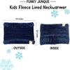 Kids Fleece Lined Scarf - Navy