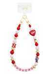 Nebraska Huskers Beaded Cellphone Wristlet