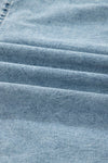 Light Wash Tiered Flowy Overall Denim Dress