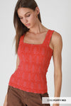 Lace Textured Square Top