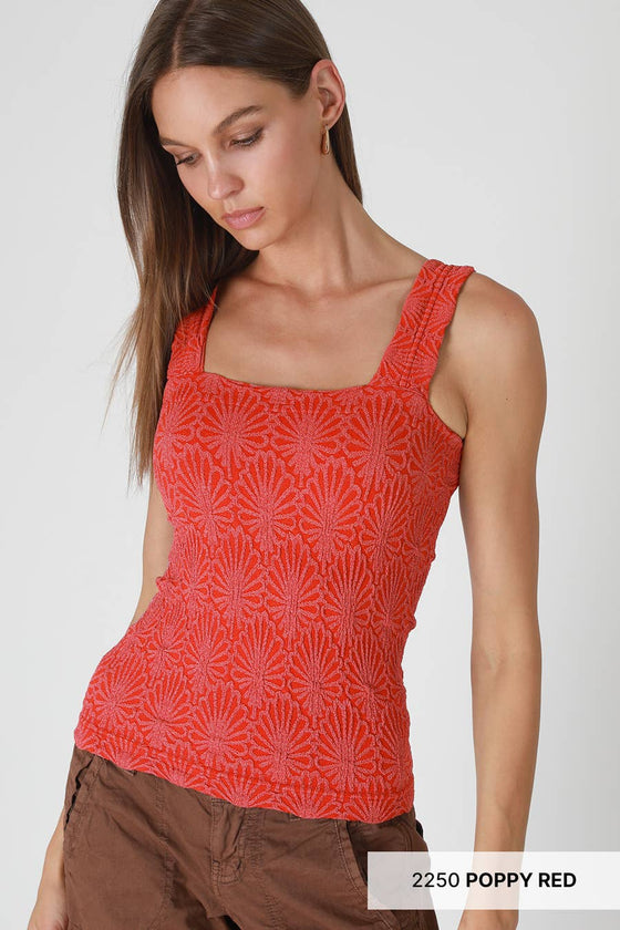 Lace Textured Square Top