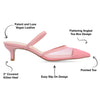 Allana Pointed Toe Kitten Heels In Mesh