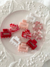 Acetate Rectangle Shape Hair Clips (DELANEY-RED)