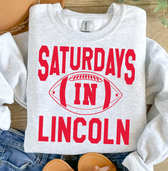Saturdays In Lincoln Crewneck Sweatshirt