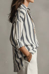 Striped Collared Blouse