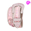 Crystal Heart Studs Kids Belt