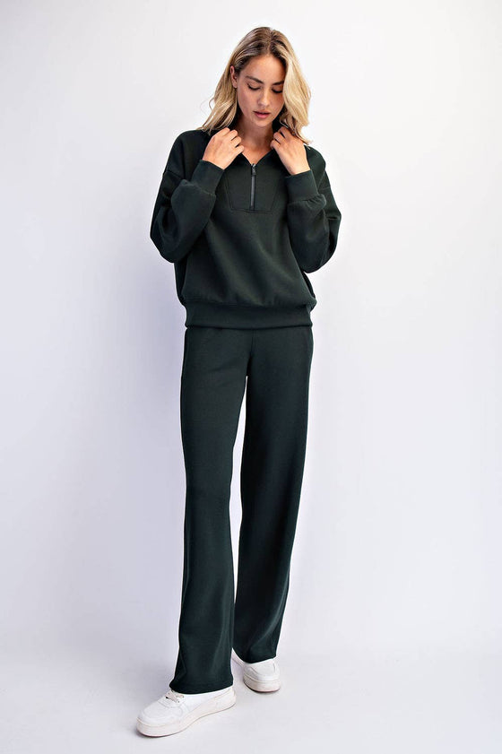 MODAL POLY SPAN SCUBA LUXE HALF ZIP JACKET