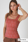 Lace Textured Square Top