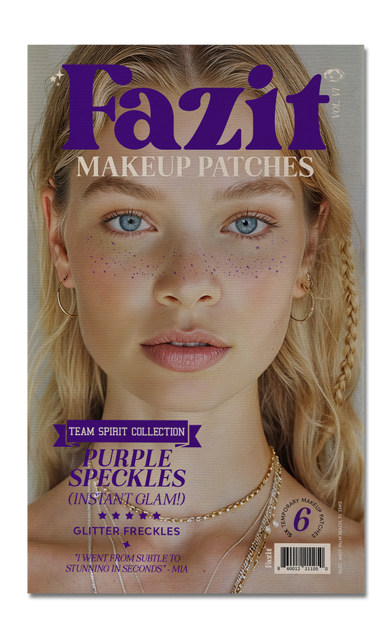 Purple Spirit Speckles Makeup Patches - Team Spirit Collection