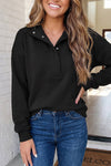 LAS Solid Snap Button Collar Sweatshirt (S-2XL)