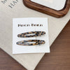 2 Pcs Simple Hollow Out No Bend Hair Clip MK2PPM6W6HCP472