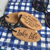 Floating Cork Keychain Boat, Lake - One-sided design