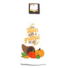 Give Thanks With A Grateful Heart Message Pumpkin Cornucopia Button Loop Hanging Kitchen Towel