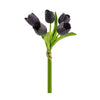 Pack of 5 Stems Real Touch Medium Open Tulip