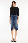 HIGH RISE MIDI SKIRT