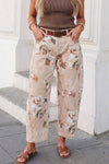 Retro Rose Floral Shift Jeans | 4-16