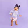 Boo Purple SWEATER Solid Knit Halloween Toddler Kids Top