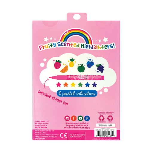 Ooley Yummy Yummy Scented Highlighters - Set of 6