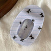 Retro Floral Print Plaid Oval Hair Claw MK2PPM6W6HCP276