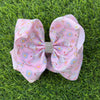 Chicken printed double layer hair bows. 4pcs/$10.00 BW-DSG-5059