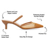 Allana Pointed Toe Kitten Heels In Mesh