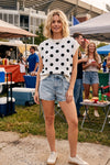 Gameday Polka Dot Sleeveless Knit Top