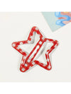 Beau - Five-Pointed Star Print Hair Clip