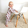 Brady Football ZIP Bamboo One Piece Baby Outfit