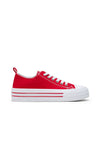 Women's Red Platform Sole Sneaker