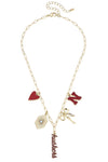 Nebraska Huskers Paper Clip Charm Collector Necklace