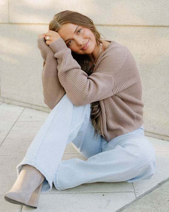 Fern Sweater Cardigan - Mocha