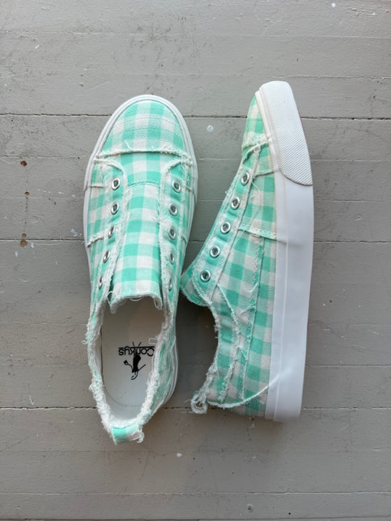 Corkys Babalu Mint Gingham