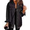 Trendy Washed Long Sleeve Frayed Hem Jacket MK2BLW6W1DJK17