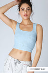 NS8396 - Double Lace Square Crop Top