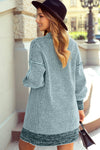 Plaid Knitted Long Open Front Cardigan - 8 Colors