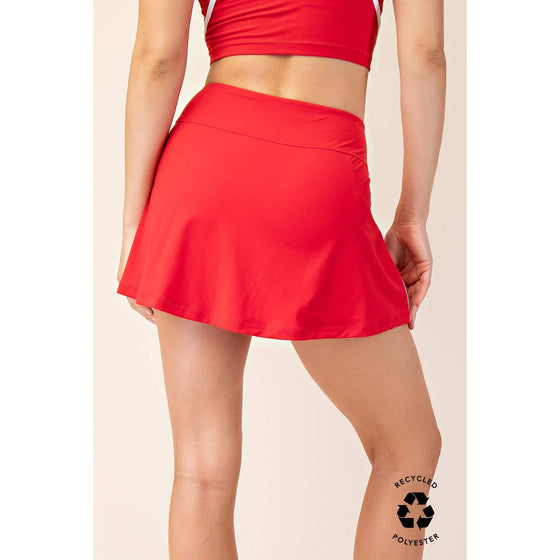 RECYCLED BUTTER SKORT