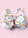 Chicken printed double layer hair bows. 4pcs/$10.00 BW-DSG-5059